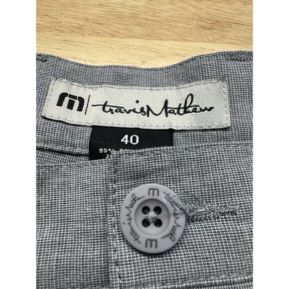 Travis Mathew Lot 2 pair Golf Shorts Men's size 40 Heathered Gray & Black - Picture 6 of 12